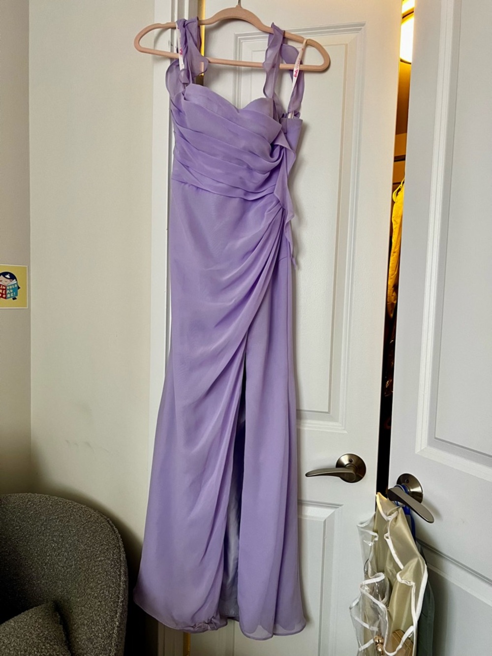 Azazie Jessamine Barbie bridesmaid dress lilac